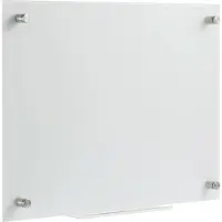 Speaka Professional Glazen magneetbord SP-BWM-200 (b x h) 600 mm x 450 mm Wit Glad Incl. opbergbakje