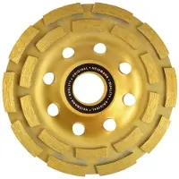 GEKO Diamant-Topfschleifscheibe zweireihig, 125x5x22,23mm