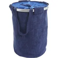 MCW Wasmand -C34, Wasmand Waszak Wasmand met trekkoord, handvat 55x39cm 65l ~ koord blauw