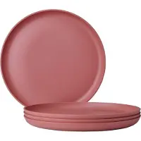 Mepal Plat bord Silueta 260 mm set 4 stuks - Vivid mauve - Campingservies - campingborden - buitenservies