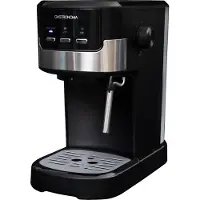 Gastronoma 18110002 - Espressomachine met gemalen koffie en melkopschuimer
