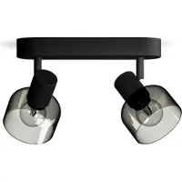 Philips Opbouwspot Sleet - Zwart - 12,2cm - 2xe14