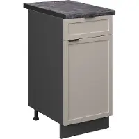 Vicco Fame-Line Keukenonderkast – 40 cm, WB Antraciet GrijsBeige