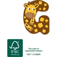Small Foot Houten Dieren Kinderletter G