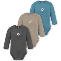 Normani Rompertje/body 'Auckland' beige / blauw / donkerbruin / gemengde kleuren