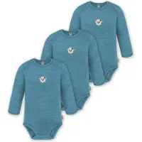 Normani Rompertje/body 'Auckland' blauw / lichtblauw / gemengde kleuren