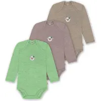 Normani Rompertje/body 'Auckland' beige / groen / wit