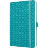 Sigel - notitieboek - Jolie Flair - A5 - hardcover - 174 pagina's - lijn - 80 grams papier - aqua groen - SI-JN103