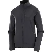 Salomon - Women's Sntial Lightwarm Full Zip - Fleecevest M, zwart/grijs