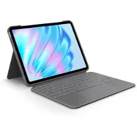 Logitech Combo Touch Apple iPad Air 13" (2026/2025/2024) Toetsenbord Hoes AZERTY Grijs