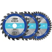 Labor HM cirkelzaagblad hout 190x30x2,4mm - 20,24,40T (3 Stuks)