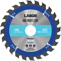 Labor HM cirkelzaagblad hout 165x30x2,2mm 24T