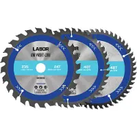 Labor HM cirkelzaagblad hout 235x30x2,5mm 24T 40T 48T (3 Stuks)