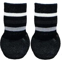 Trixie hondensokken anti-slip met rubberlaag rondom zwart L-xl 2 st