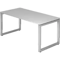 Hjh OFFICE PRO REGO 16 S - 160 x 80 Grijs/Zilver Tafelhoogte I In hoogte verstelbaar