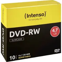 Intenso DVD-RW 4x 10pk Slim Case