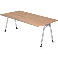 Hjh OFFICE PRO ATOS 2E S - 200 x 100 Walnoot Tafelhoogte I In hoogte verstelbaar