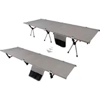 Basic Nature - Campingbett Lifted - Veldbed 190 cm, grijs