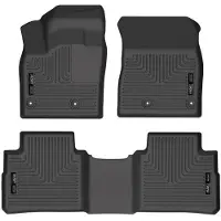Husky Liners 21-22 Nissan Rogue WeatherBeater Front & 2nd Seat Floor Liners - Black