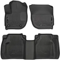Husky Liners 15 Honda Fit Weatherbeater Black Front and Second Seat Floor Liners