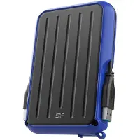 Silicon Power externe harde schijf, 2,5 inch, 4TB, USB3.2, model A66, schokbestendig, blauw