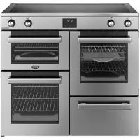 Belling COOKCENTRE 100Ei STA fornuis 5-pits inductie fornuizen - rvs dubbele oven zuinig energieklasse A - 100 cm br