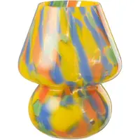 J-Line Tafellamp regenboog glas mix large