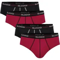 Sloggi Slip wijnrood / zwart / wit