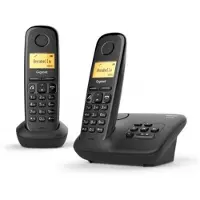 Gigaset A 270 A DUO Analoge-/DECT-telefoon Nummerherkenning Zwart