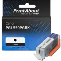 PrintAbout Huismerk Canon PGI-550PGBK Inktcartridge Zwart
