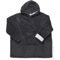 Home Deco Factory | Hoodie Deken - dames - heren - antraciet - Snuggle