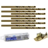 GEKO Metaalboor - HSS M35 - 5% kobalt - 3,5 mm - Hoge thermische weerstand - 10 stuks