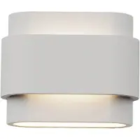 Artdelight Wandlamp Metz L 20 cm gips wit