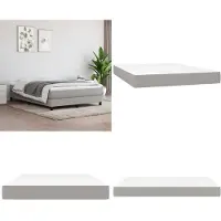 vidaXL Pocketveringmatras, lichtgrijs, 140x200x20 cm, stof - Pocketveringmatras - Pocketveringmatrassen - Matras - Slaapkameraccessoires