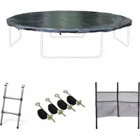 Sweeek - Accessoireset voor trampoline met een diameter van 250 tot 490 cm