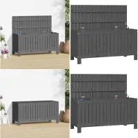 vidaXL Tuinopslagkast Grijs 108x42,5x54 cm, massief grenenhout - Tuinopslagkast - Tuinopslagkasten - Tuinbox - Tuinopslagbox