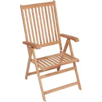 vidaXL Tuinstoelen 6 st verstelbaar massief teakhout - Tuinstoel - Tuinstoelen - Tuin Stoel - Tuin Stoelen