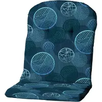 Madison Kuipstoelkussen Hoog Circle Blue