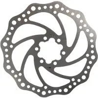 Promax remschijf 160 mm 6 gaats staal zilver