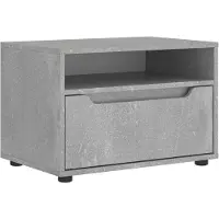 vidaXL Tv-meubel VISNES 60x40x38 cm bewerkt hout betongrijs