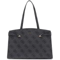 GUESS Reistas Shopper Lorelei Travel Weekend Bag Coal Logo Donkergrijs