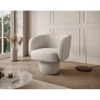Meubella - Fauteuil Norwich - Beige - Teddystof