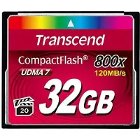 Transcend 32GB CompactFlash (800X | R 120MB/s | W 60MB/s)