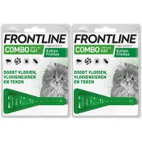 Frontline 2x Combo Anti Vlooien en Teken Druppels Kat vanaf 1 kg
