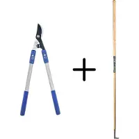 Synx Store Synx Tools Voegenmes RVS + Spear & Jackson Bypass Takkenschaar - Vlijmscherp - 5 JAAR GARANTIE - Onkruidmes - Voegenkrabber met steel 150cm