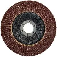 GEKO Aluminiumoxide lamellenschijf - slijpen en afwerken - 125 mm - korrel 100 - 10 stuks