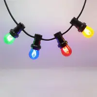 LumenXL - lichtsnoer - 20 meter met 40 LED lampen - in 4 verschillende kleuren - IP44 dimmer