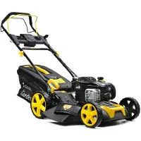 GEKO Benzine grasmaaier - 51 cm maaibreedte - 8-traps hoogte-instelling - 60L opvangbak - Zij- en achteruitworp