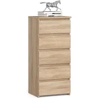 Akord Ladekast CL5 met 5 Lades / Furniture Factory / Sonoma Eik / 40 x 92 x 35 cm