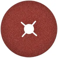 GEKO Aluminium oxide schuurschijf - kruisvorm - 125 mm - korrel 40 - 25 stuks